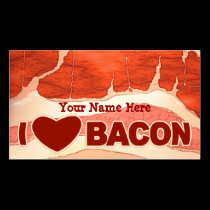 Personalized Bacon love business cards