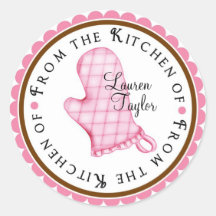 Personalized Baking Cooking Kitchen Stickers