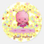 Personalized Ballerina Ladybug Sticker