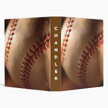 PERSONALIZED Baseball AVERY BINDERS