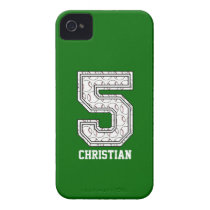 Personalized Baseball Number 5 casemate cases