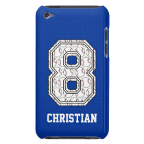 Personalized Baseball Number 8 casemate cases