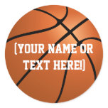 Personalized Basketball Circle stickers stickers