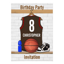 Personalized Basketball Jersey (BRO) Personalized Invite