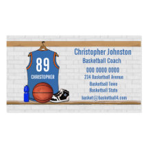 Personalized Basketball Jersey (LBO) Business Card Templates