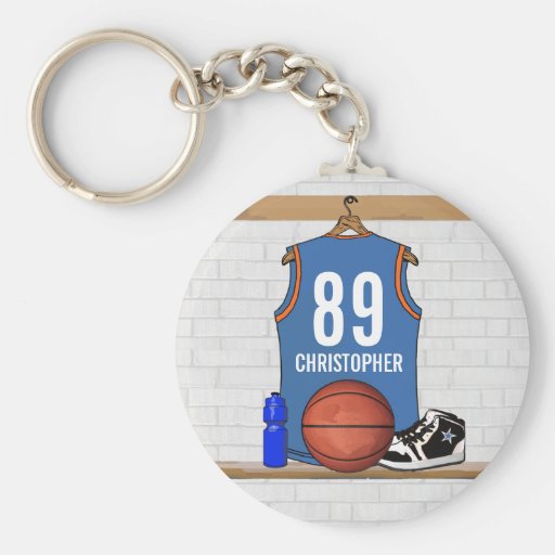 Personalized Basketball Jersey (LBO) Key Chains
