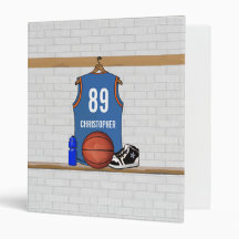 Personalized Basketball Jersey (LBO) Vinyl Binders