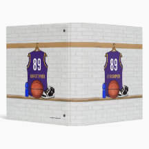 Personalized  Basketball Jersey (PG) Binder
