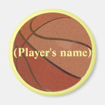 Personalized Basketball Magnet