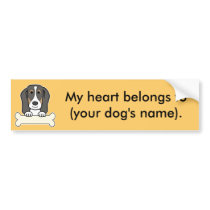 Personalized Basset Hound Bumper Stickers