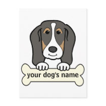 Personalized Basset Hound Postcard
