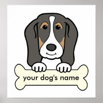 Personalized Basset Hound Poster