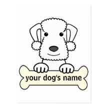 Personalized Bedlington Terrier Postcards