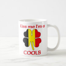 Personalized Belgian Kiss Me I'm Cools Mug
