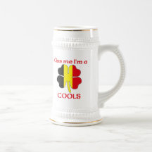 Personalized Belgian Kiss Me I'm Cools Mugs