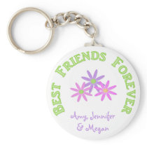 Personalized Best Friends Forever Keychain