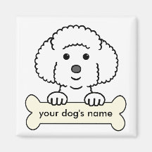 Personalized Bichon Frise Fridge Magnets