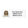 Personalized Bloodhound Return Address Label