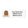 Personalized Bloodhound Return Address Label