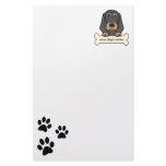 Personalized Bloodhound Stationery Design