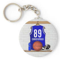 Personalized Blue Basketball Jersey