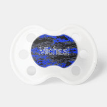 Personalized Blue Grunge Pacifier pacifiers