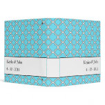 Personalized Blue & White Wedding Organizer Binder