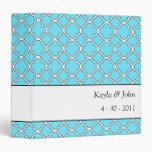 Personalized Blue & White Wedding Organizer Binder