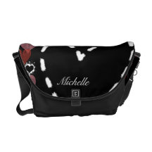 Personalized Boken Heart Messenger Bag