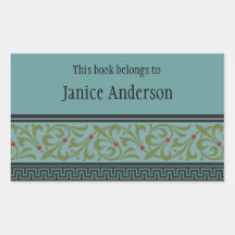 Personalized Bookplate Sticker