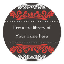 Personalized Bookplates - Colourful Flourishes
