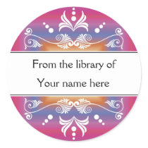 Personalized Bookplates - Colourful Flourishes