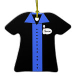 Personalized Bowling Shirt Ornament