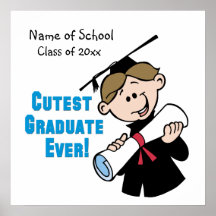 Personalized Boys Graduation Poster