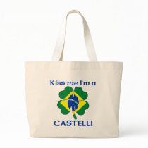 Personalized Brazilian Kiss Me I'm Castelli Tote Bag