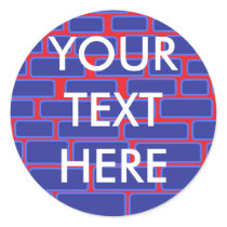 PERSONALIZED BRICK WALL STICKER