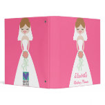 Personalized Bride Wedding Planner binders