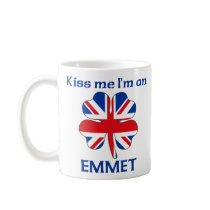 Personalized British Kiss Me I'm Emmet Coffee Mug