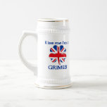 Personalized British Kiss Me I'm Grimes mugs