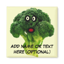 Personalized Broccoli Cartoon Fridge Magnet