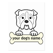 Personalized Bulldog Postcards