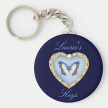 Personalized Butterfly Keychain
