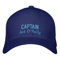 Personalized Captain's Embroidered Hat