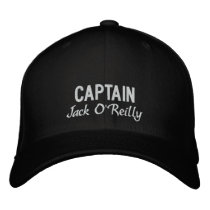 Personalized Captain's Embroidered Hat