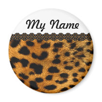 Personalized Cheetah Magnets