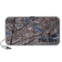 Personalized Cherry Blossom Doodle Travel Speakers