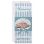 Personalized Christening Invitation for Baby Boy