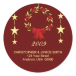 Personalized Christmas Address Labels Stickers