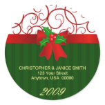 Personalized Christmas Address Labels Stickers