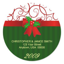 Personalized Christmas Address Labels Stickers